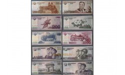 Набор банкнот Северной Кореи 2002-2013 гг.. - 10 штук