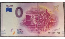 Официальная банкнота 0 евро 2018 г. Франция чемпионы мира по футболу