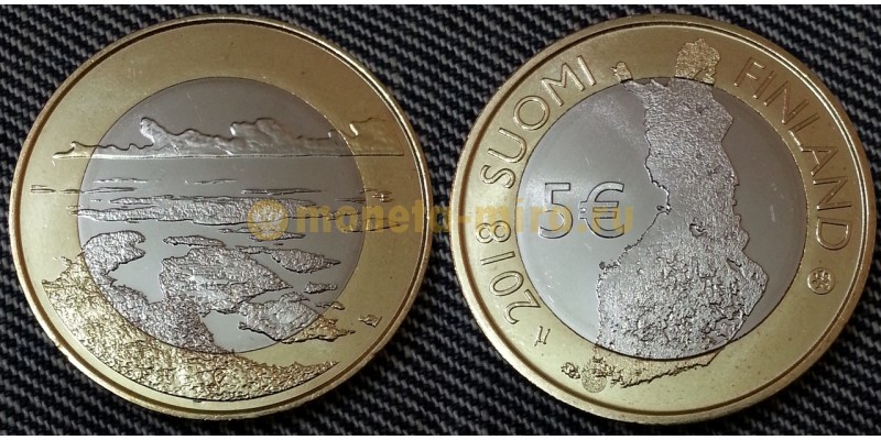  5 евро Финляндии 2018 г. - Архипелаговое море