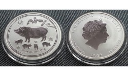 50 центов Австралия 2019 г. год свиньи, Лунар 2