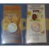 25 рублей 2017 г.  Винни Пух и Три богатыря, цветные, в блистере. Набор из 2 монет 