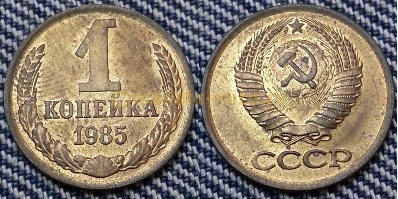 1 копейка СССР 1985 г. №1