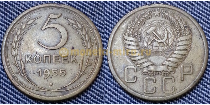 5 копеек СССР 1955 г.