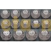 Набор из 28 монет СССР - Олимпиада 80, серебро proof, в футляре