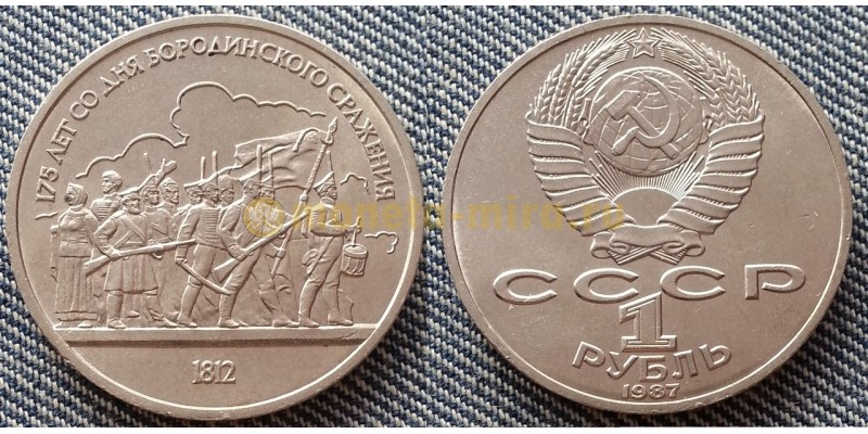Монета 1 рубль СССР 1987 года Народное Ополчение 