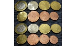 Набор из 8 монет Белоруссии 2009 г. 1,2,5,10,20,50 копеек и 1,2 рубля