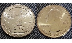 25 центов США 2016 г. Национальный парк Камберленд Гэп, №32 двор D