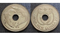 Монета Папуа Новая Гвинея 1 кина 2004 год